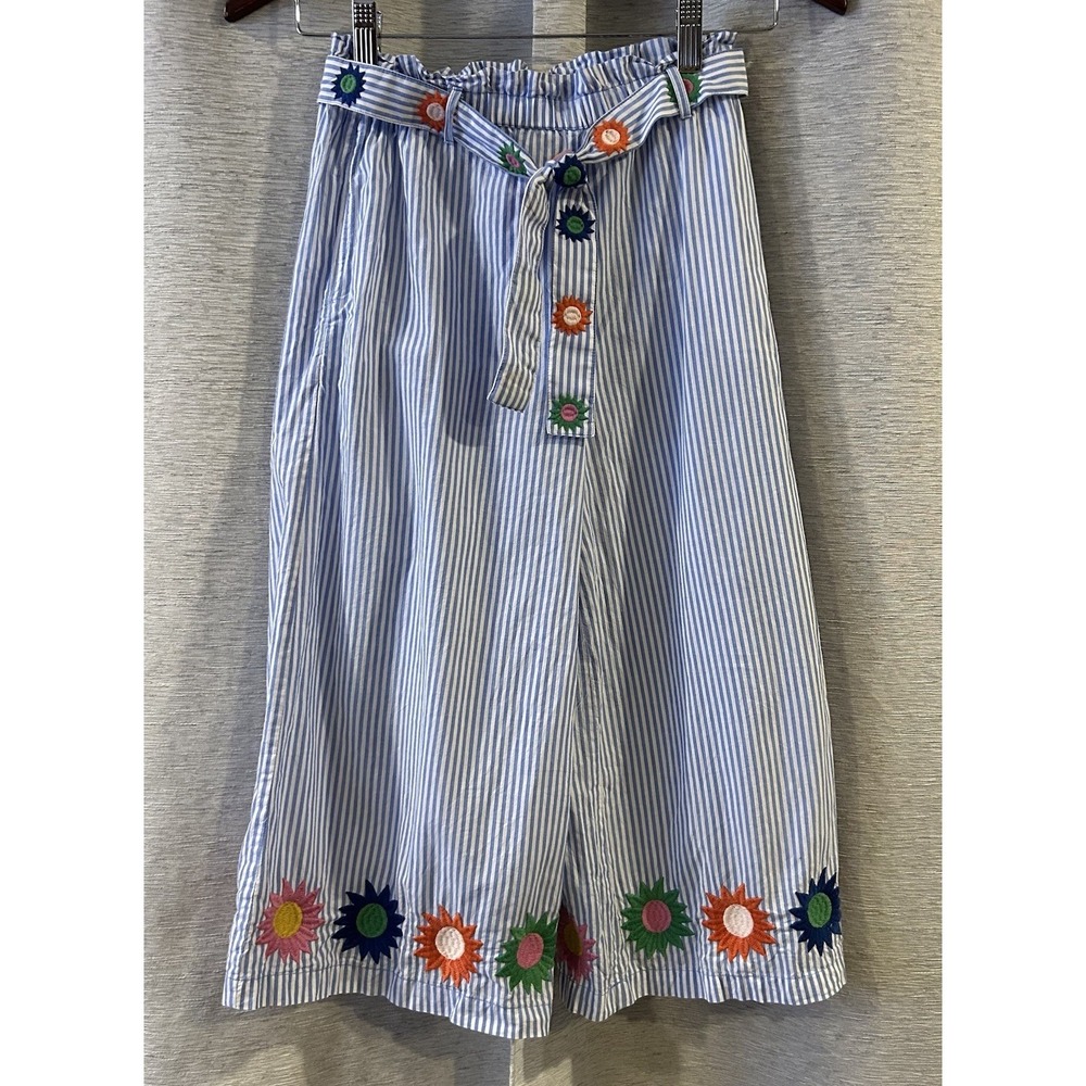 Mini Boden‎ sunflower wide leg geo pants Size 9Y